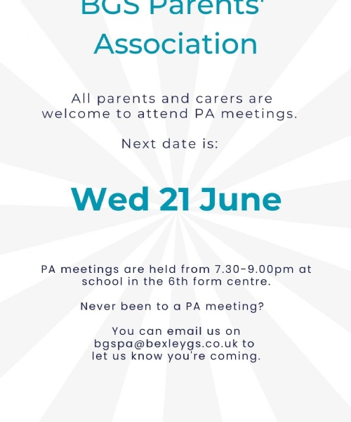 PA Meeting Wednesday 21st June
