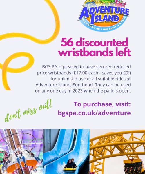 Adventure Island 56 wristbands left