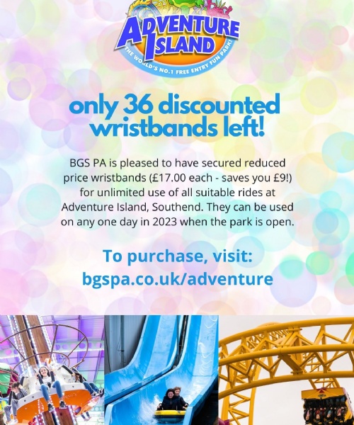 Adventure Island 36 discounted wristbands left!
