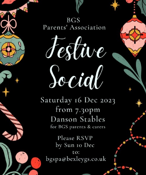 PA Festive Social ~ Saturday 16th December from 7.30.pm