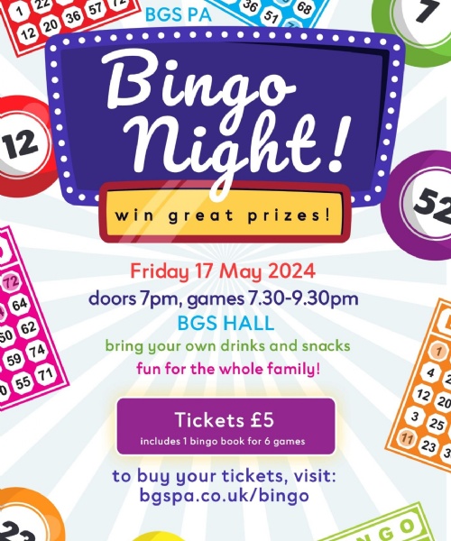 BGS PA Bingo Night