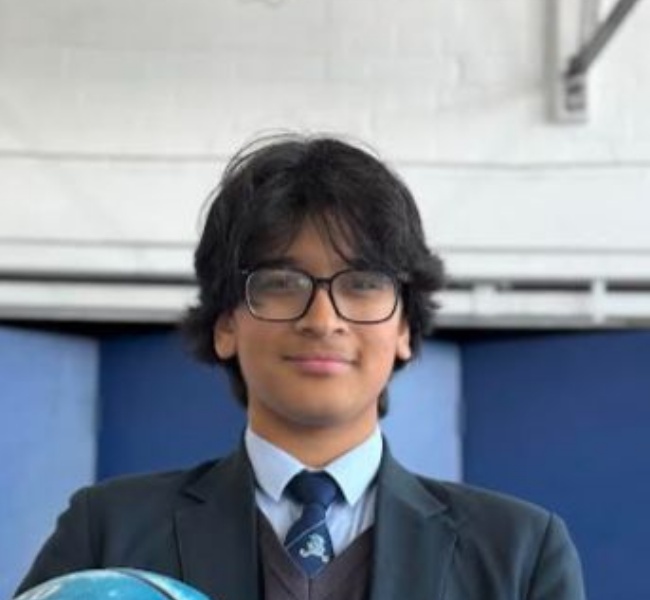 Many thanks, Aarav ~ Jack Petchey Foundation Prize Winner!