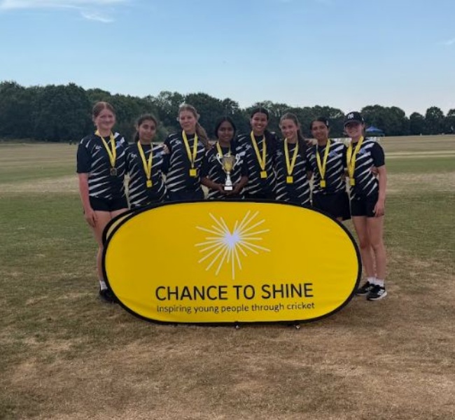 Our U15 girls are the South East Regional 'Chance to Compete' cricket champions!